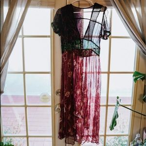 Free people Sheer Daisy Field Top